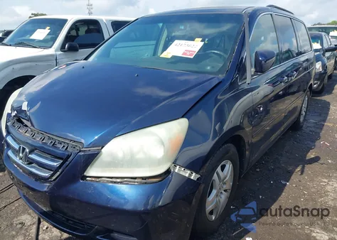 2006 Honda Odyssey Ex-L z USA, uszkodzony, nr VIN 5FNRL386X6B053324